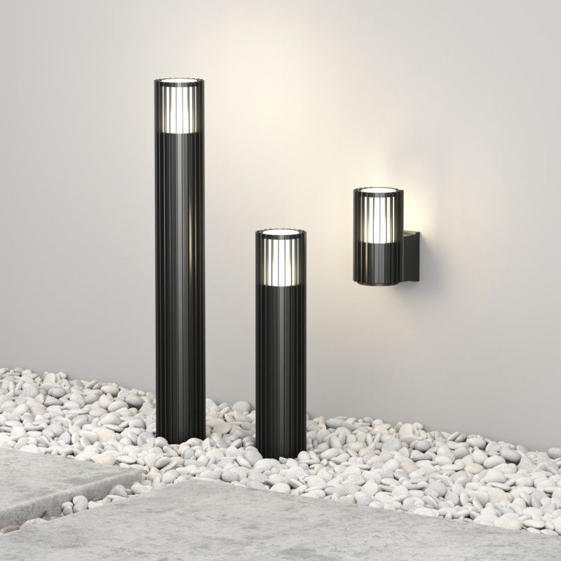 Садово-парковый светильник *11*80- см, 1*E27*18W, Denkirs FARSUN DK9728-BK, черный алюминий