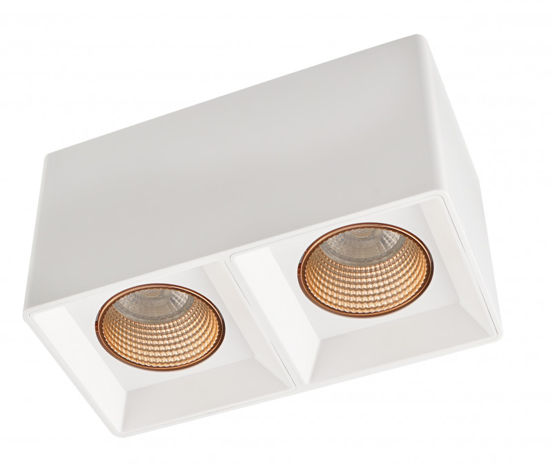 Светильник 19*10 см, MR16(G5,3) 10W, Denkirs DK3085-WH+BR белый