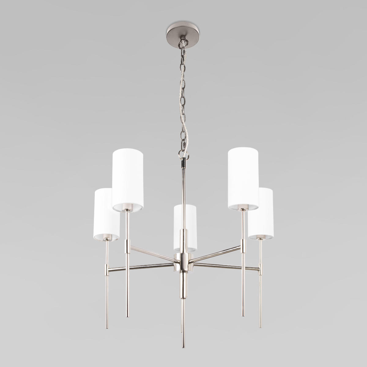Подвесной светильник 60,5*72/222 см, 5*E14 LOFT IT Comfy 10307 Nickel никель