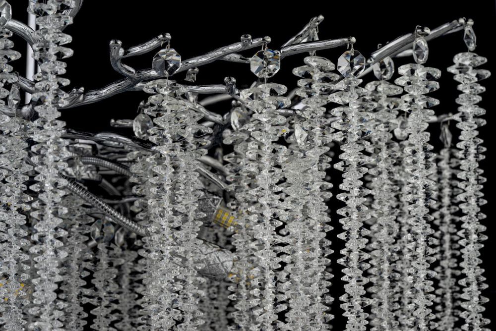 Люстра потолочная *76*55 см, 10*G9*40W, Dio D`arte Tavenna Nickel Tavenna H 1.3.76.100 N, Никель