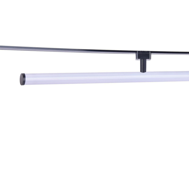 Потолочный светильник Favourite Unika 4157-2U, L604*W28*H82, магнитный светильник черного цвета на шинопровод, с поворотным механизмом, акриловый рассеиватель со встроенной лентой LED