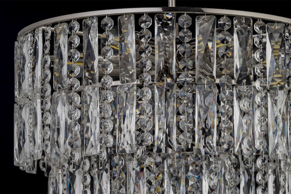 Люстра подвесная *38*53 см, 6*E27*60W, Arti Lampadari Deliceto Deliceto E 1.5.38.100 N, никель