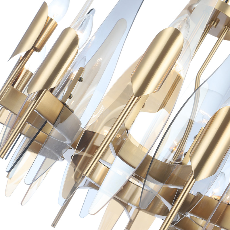 Светильник 60 см, Crystal Lux CASA SP-PL12 BRASS, латунь