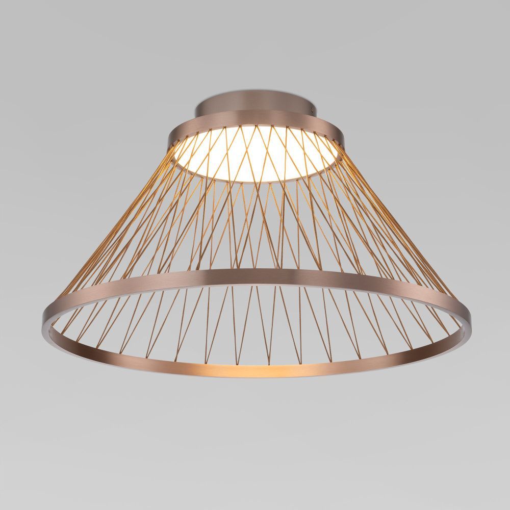 Светильник 60*60*33 см, LED*40W, 3000K, Eurosvet Cesta 40019/1 LED, коричневый, a069291