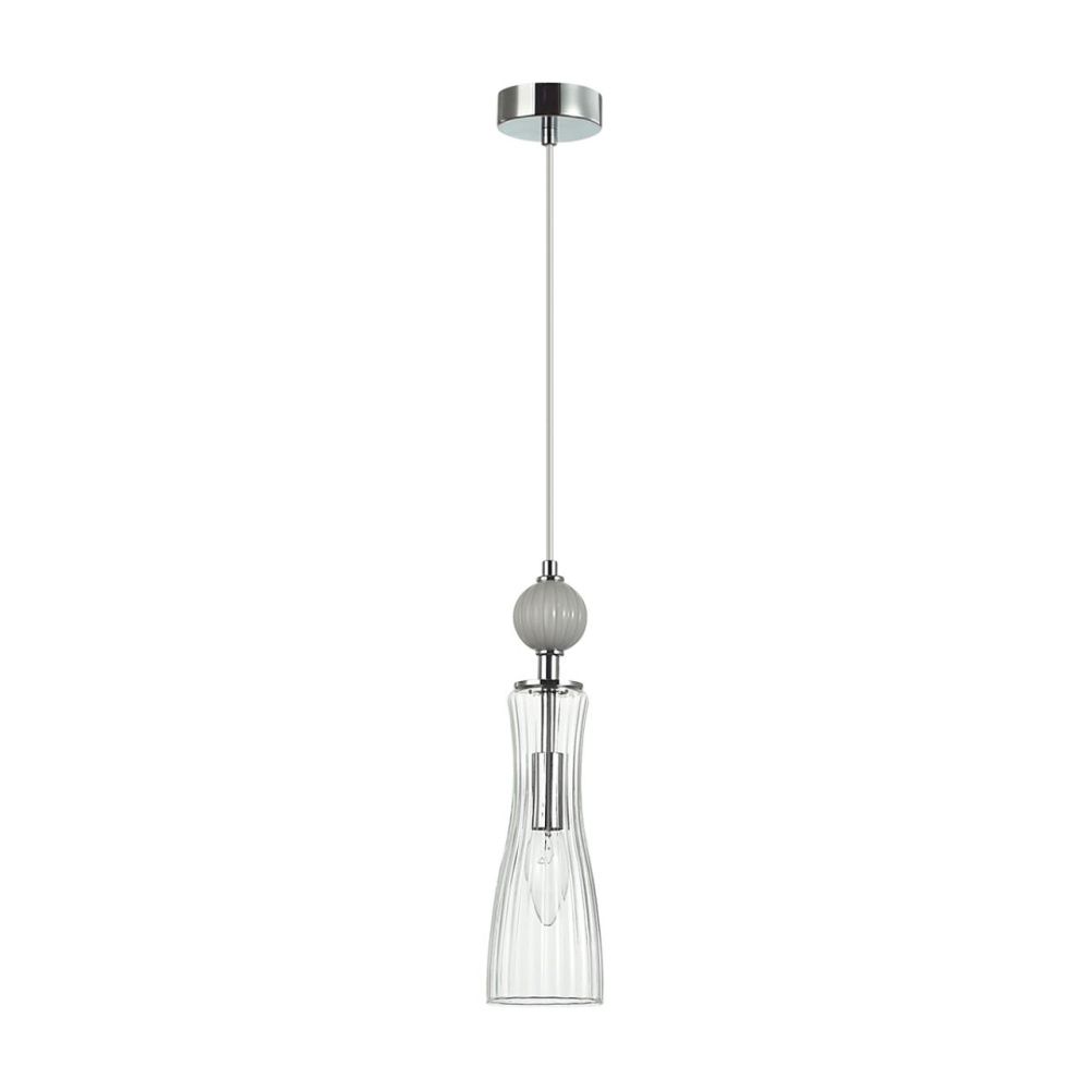 Подвес *8,5*225-225 см, 1*E14*40W, Lumion Emily LUM8269/1A, хром; серый