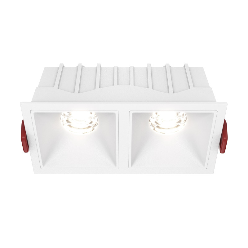 Светильник 13 см, 20W, 4000K, Maytoni Downlight Alfa LED DL043-02-10W4K-SQ-W, белый