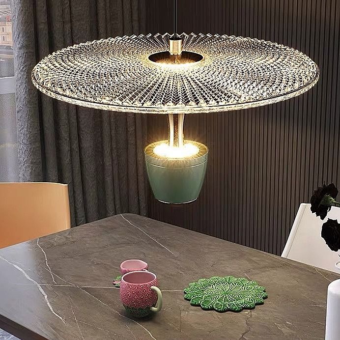 Светильник подвесной *33-200 см, 1*LED*7W, 3000K, Lightera Saimaa LE126L-30GR, Зеленый