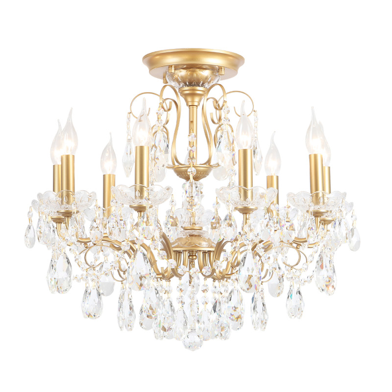 Светильник потолочный 65*58 см, 9*E14*40W Золото Crystal Lux MONTANA PL9