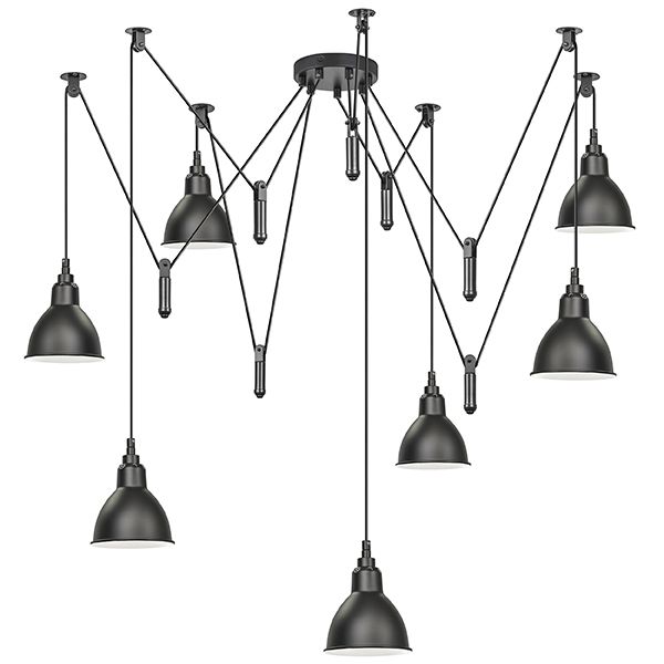 Люстра паук Lightstar Acrobata 761077, черный