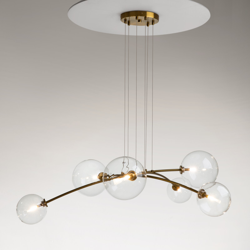 Подвесной светильник  20*0*130 см, G4 6 20W, К, Латунь Maytoni Mood MOD172PL-06BS