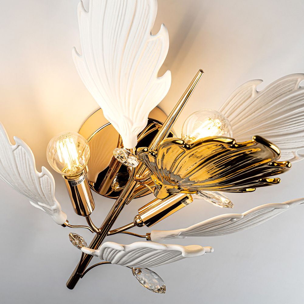 Бра 45*26*-34,5 см, 3*Е14*40W, Modelux  ML.6869.450 GD, Золото