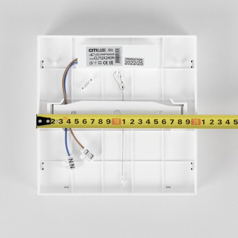 Светильник 20 см, 24W, 4000K Citilux Тао CL712X240N Белый 2160lm