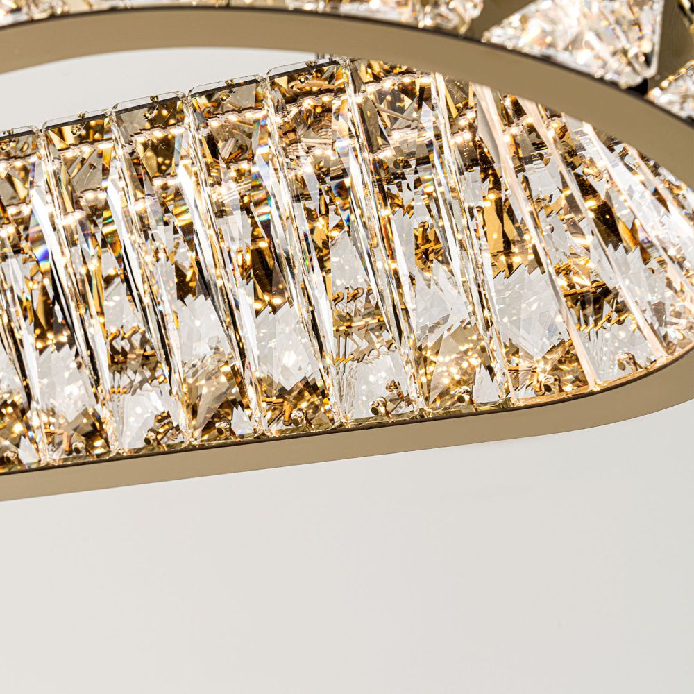 Люстра 90*30*50-120 см, *LED*70W, 3000-6000K, Modelux  ML.335.900.300 GD, Золото