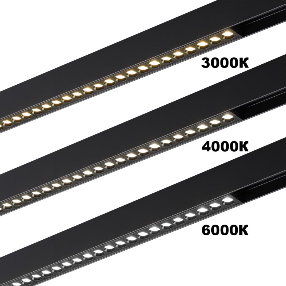 Cветильник 22*2,5*3 см, 1*LED*10W, 3000-6000K, Novotech VECTOR PORT 359931, черный,  диммир. пульт ДУ/Tuya Smart Life