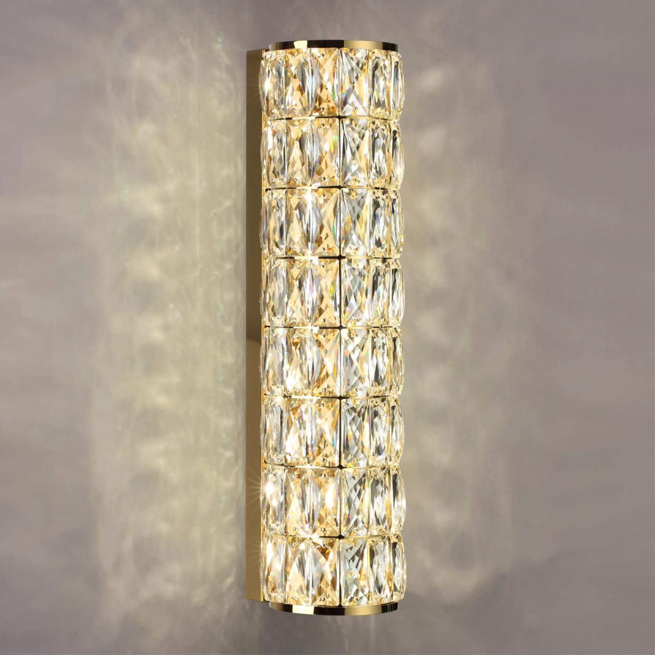 Бра 11,5*11*42 см, 1 LED*8W, 4000 К, Odeon Light Panta, золотой 4926/8WL