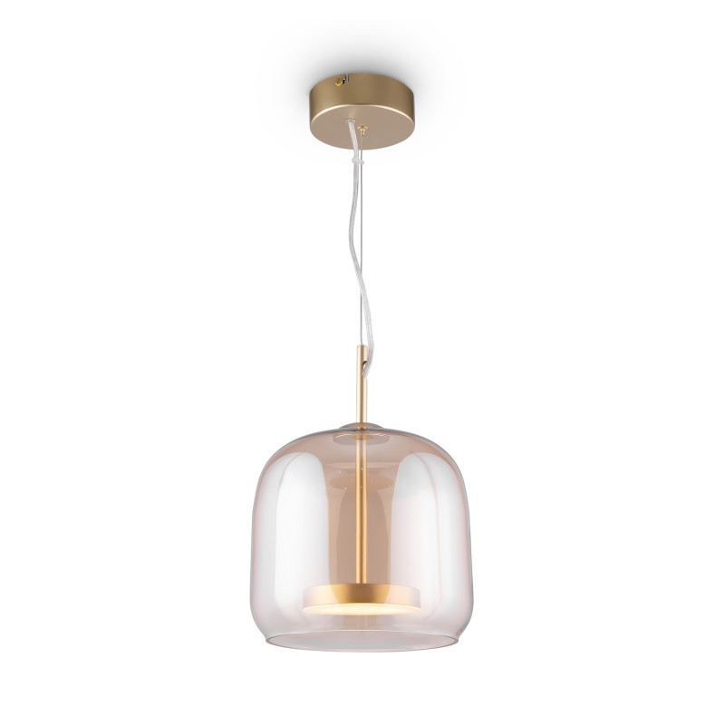 Светильник подвесной Maytoni LED Madmen MOD128PL-L6AM, 6W LED, 3000K, диаметр 23 см, бронза