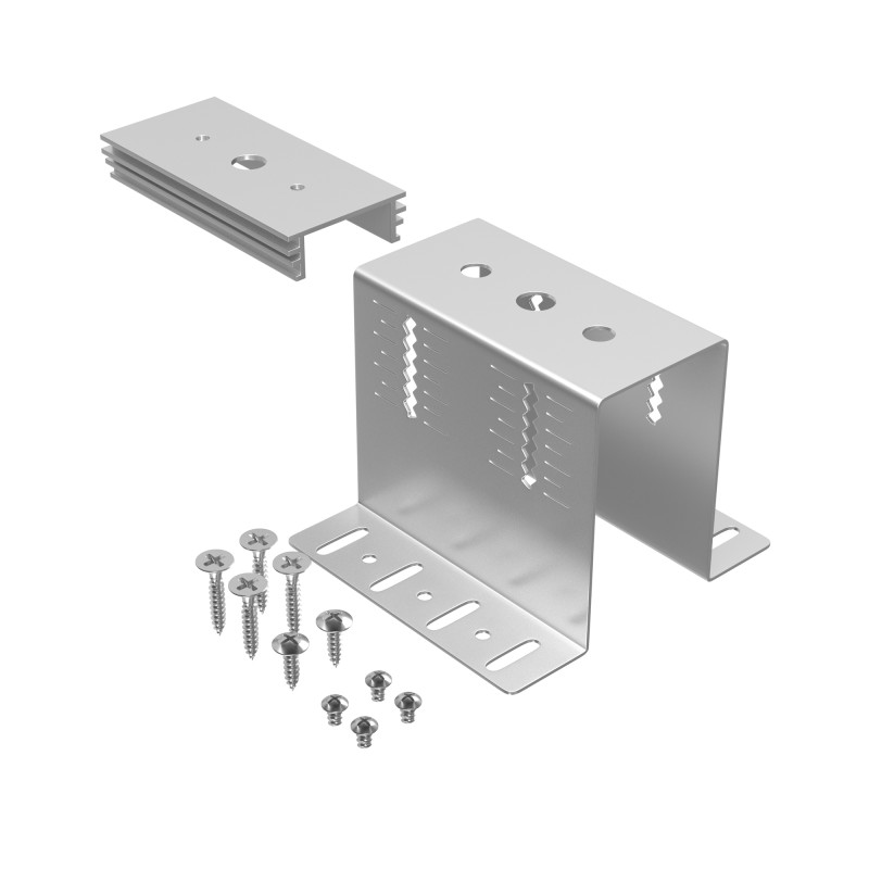 Крепеж 8*8,8*6,7 см, Maytoni Technical Accessories for tracks Gravity TRA010HCB серый