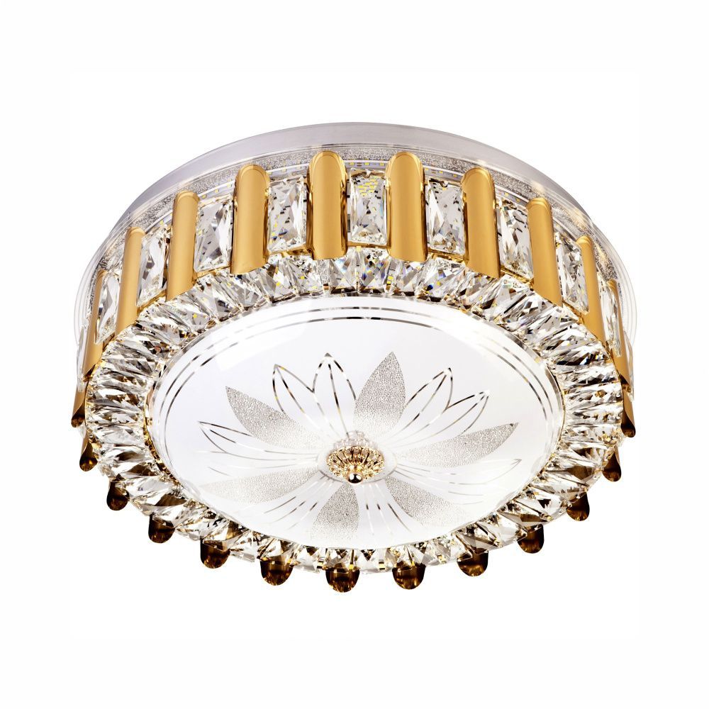 Потолочный светильник 50 см, 60W, 3300-5000K, LED4U 1156/500 GD, золото