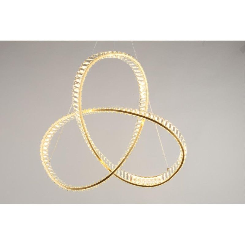 Подвесная люстра 80*70-140 см, 1*LED, 48W, 3000K, Aployt Olimp APL.045.03.48, золотой