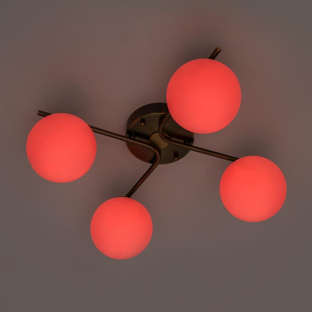 Потолочная люстра 45 см, 48W, 3000-5500K+RGB, Citilux Адам смарт CL228A143, бронза