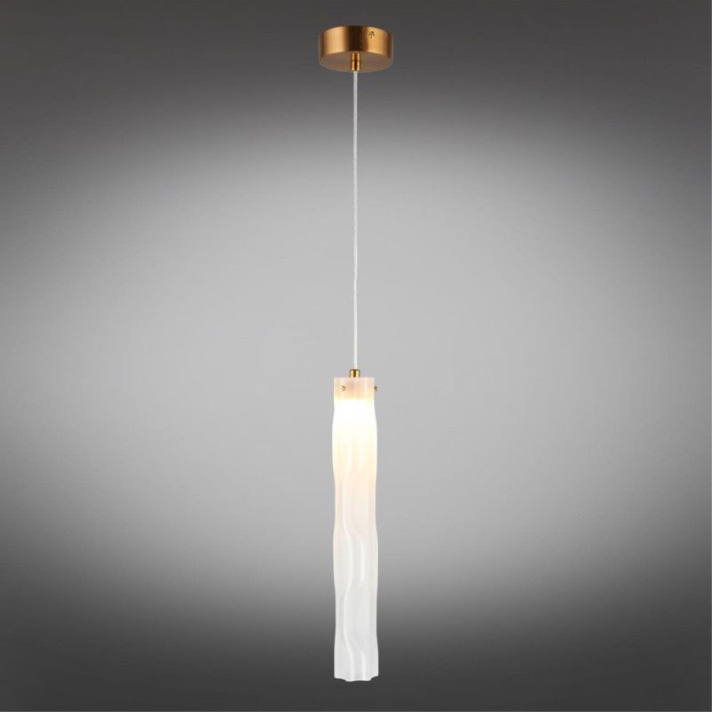 Подвесной светильник 6*55-180 см, 1*LED, 6W, 3000K, Aployt Dzhosi APL.326.16.01, латунный