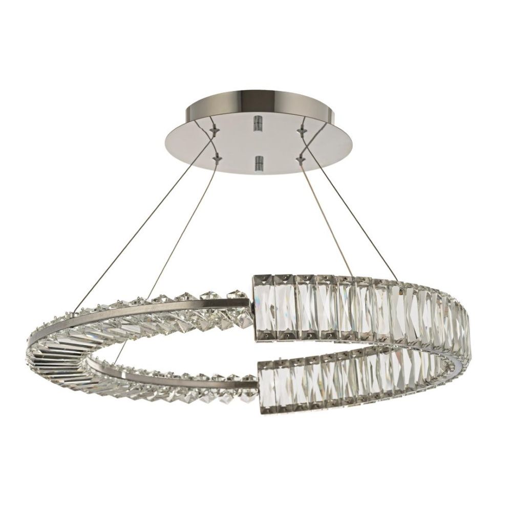 Люстра подвесная *60* см, Led лента*Led*48W, 3000K, Arti Lampadari Carini Carini L 1.5.60.100 N, Никель