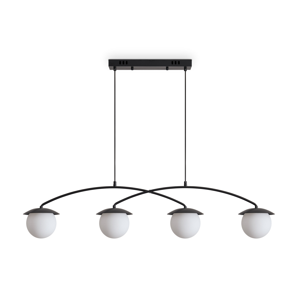 Подвесной светильник 106*13*35-120 см, 4*E14*60W, Freya  FR5520PL-04B, Черный