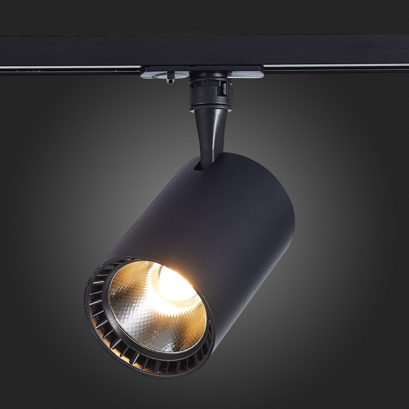 Трековый светильник 12*8 см, 20W 4000K ST LUCE Однофазная трековая система ST351.446.20.36 Черный