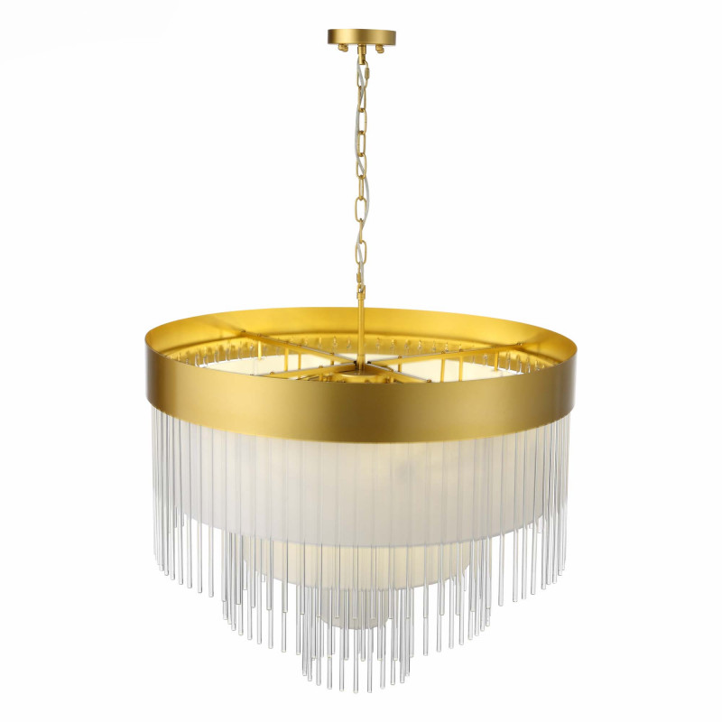 Люстра подвесная 80 см, 480W, ST LUCE AVERSA SL1352.203.12 Золотистый