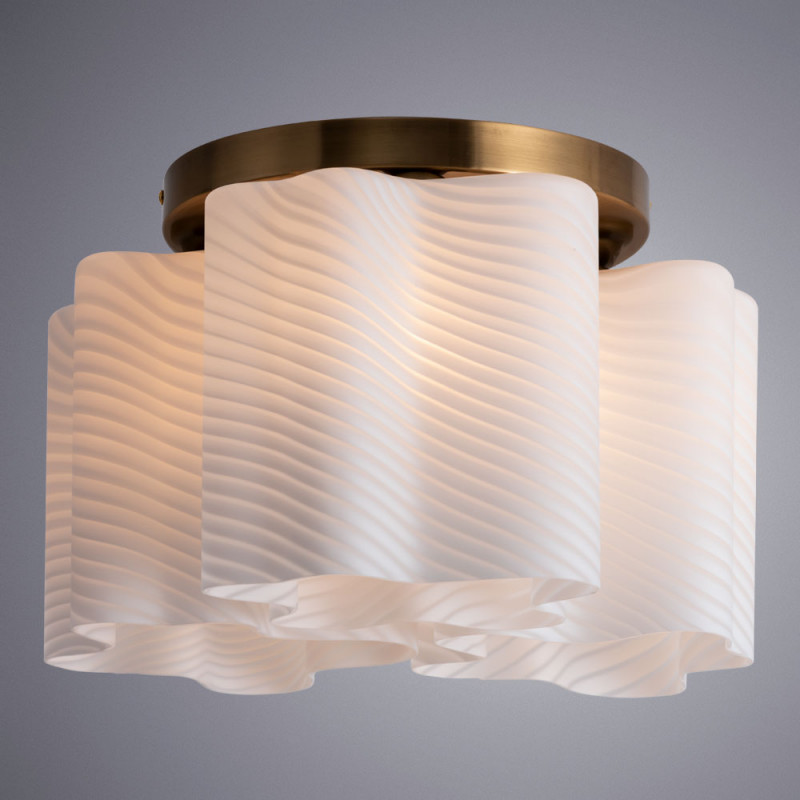 Потолочная люстра Arte Lamp Serenata A3459PL-3AB бронза, диаметр 42 см