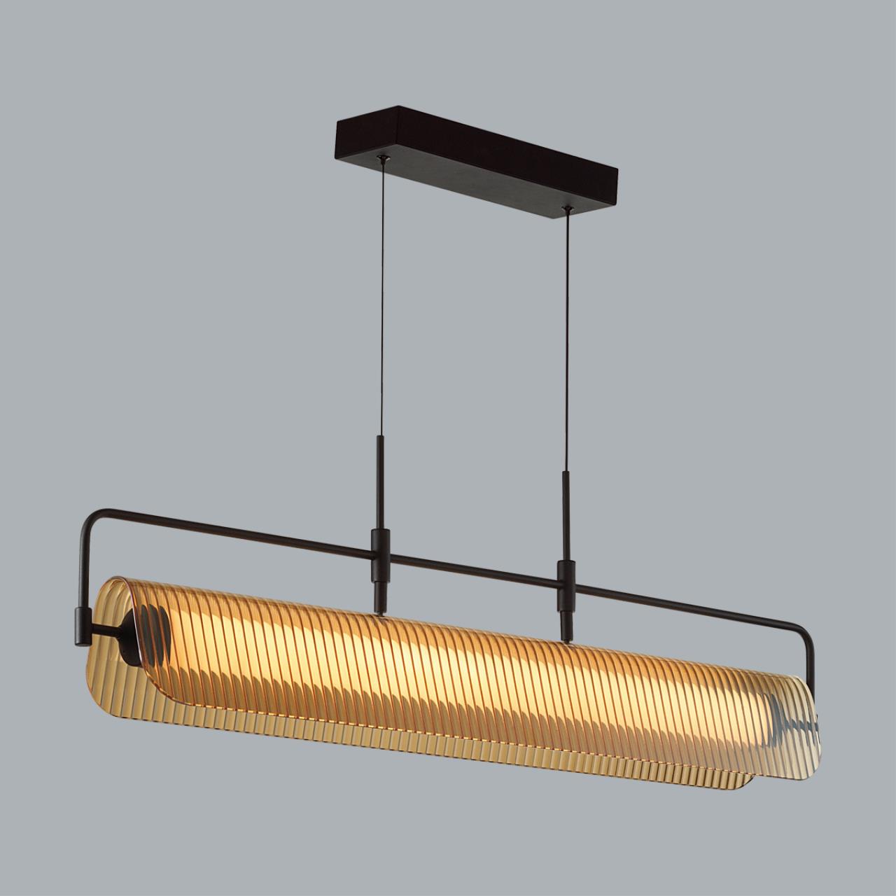 Подвес линейный 99*11*150 см, 1 LED*35W, 3000 К, Odeon Light Liner, черный 5056/35L