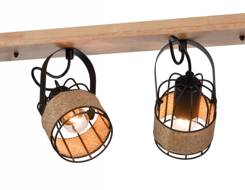 Спот 16*78*20 см, 4*E27 черный Vele Luce Extra VL6472W04