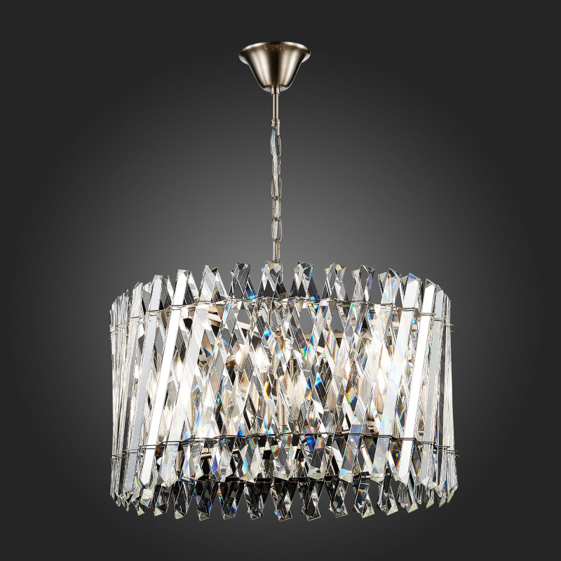 Люстра подвесная 50 см, ST LUCE FABIO SL1170.103.06 Никель