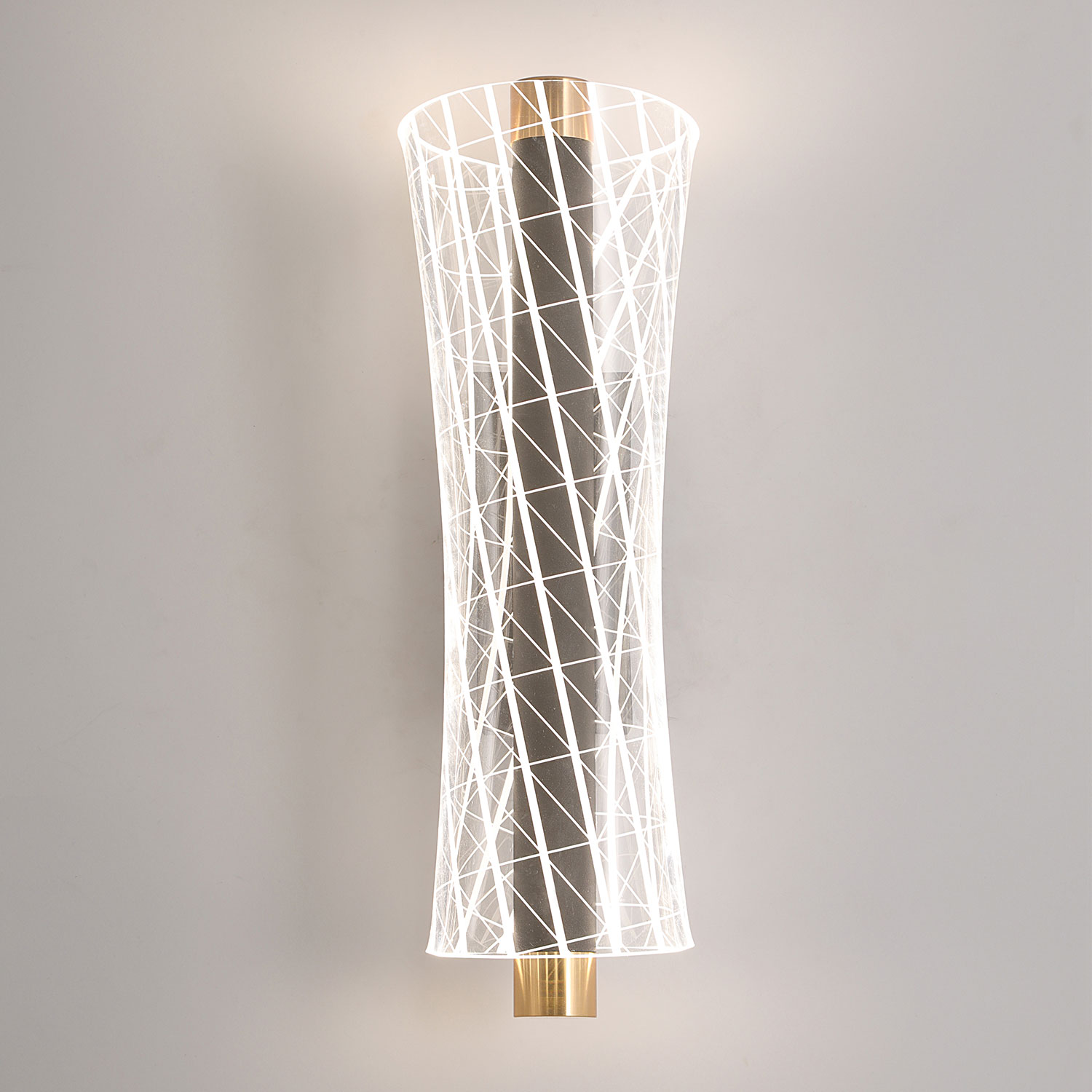 Бра настенное 10*31-31 см, 1*LED, 8W, 4000K, Lussole Calvert LSP-7369, черный