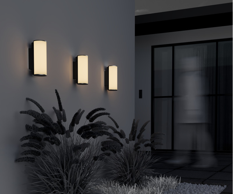 Светильник настенный 9,8*9,8*26 см, LED, 12W, 3000К, Maytoni ROCK O434WL-L12GF3K серый