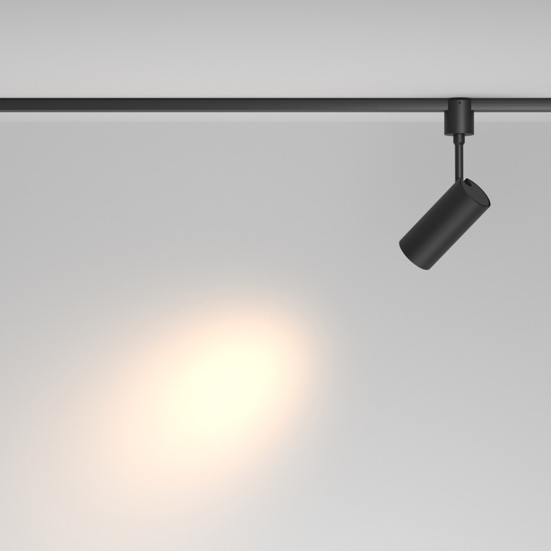 Трековый магнитный светильник 5 см, 10W, 3000K, Maytoni Focus Led TR163-1-10W3K-M-B, черный