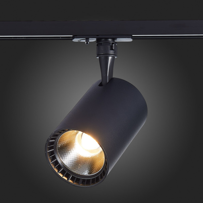 Трековый светильник 12*8 см, 20W 3000K ST LUCE Однофазная трековая система ST351.436.20.36 Черный