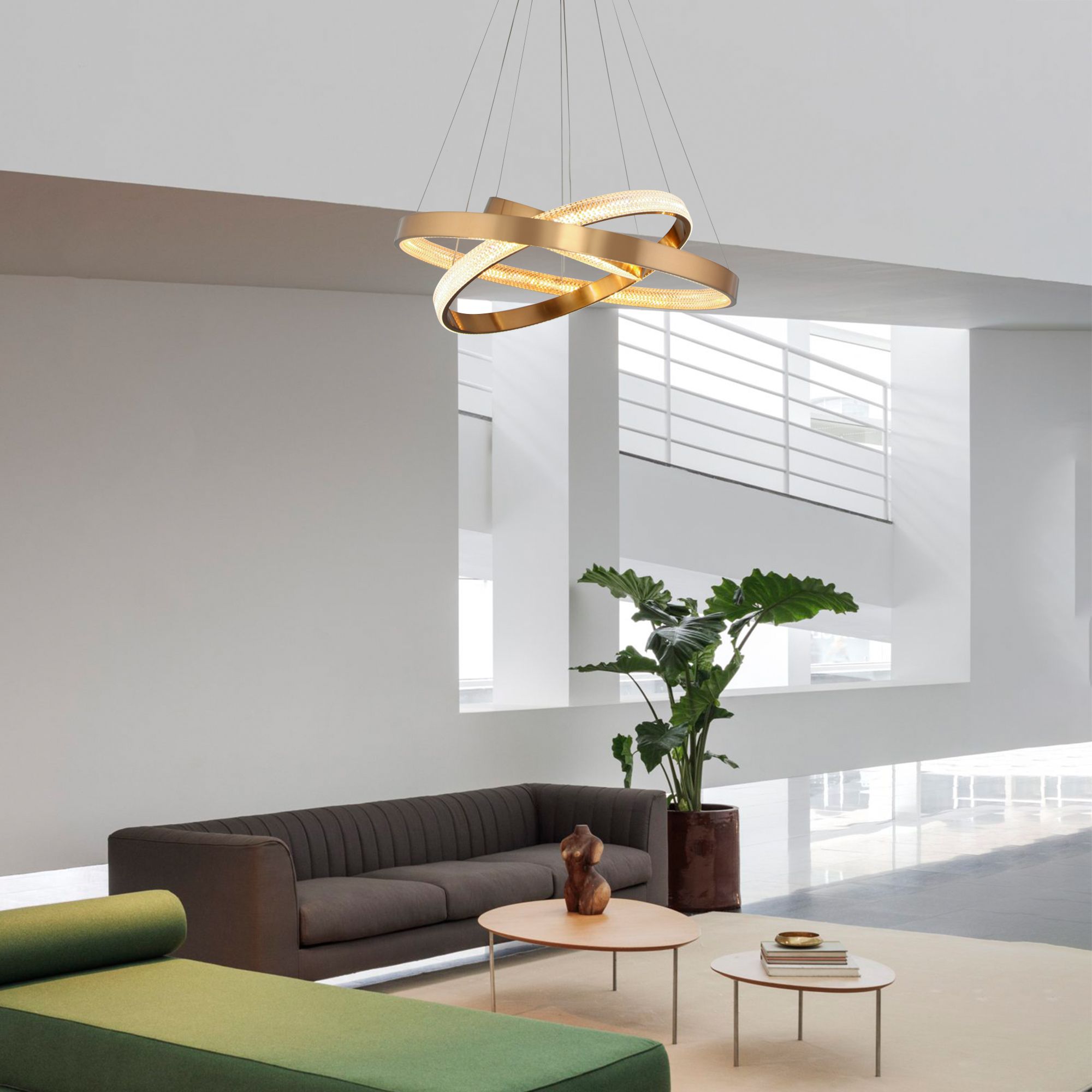 Светильник 63*63*113 см, *LED, 80W, 3300;4200;6500 Eurosvet Posh 90176/3, медь