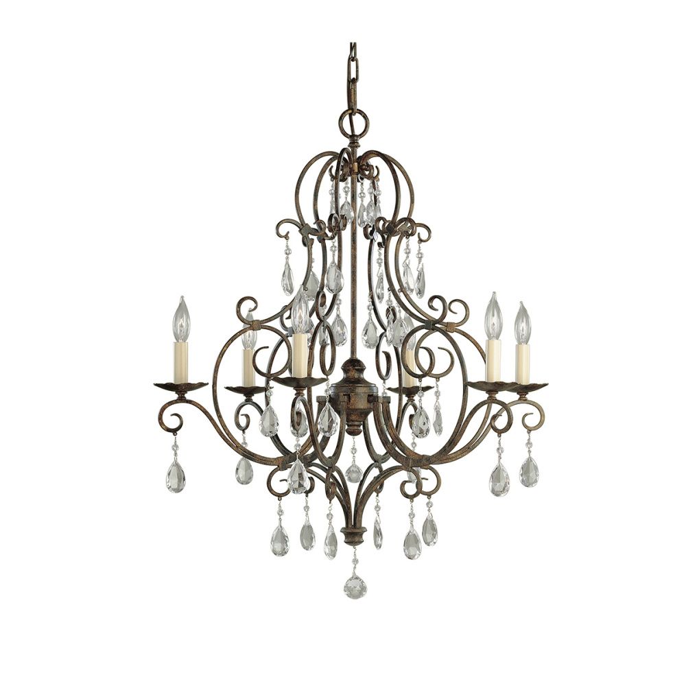 Люстра *64*97-243 см, E14*60W, Natural Concepts Feiss Chateau HK-TRELLIS2-S, бронза