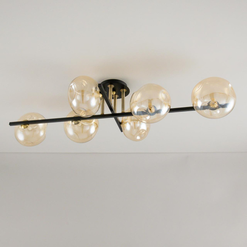 Люстра Citilux Девис CL201161 коричневый