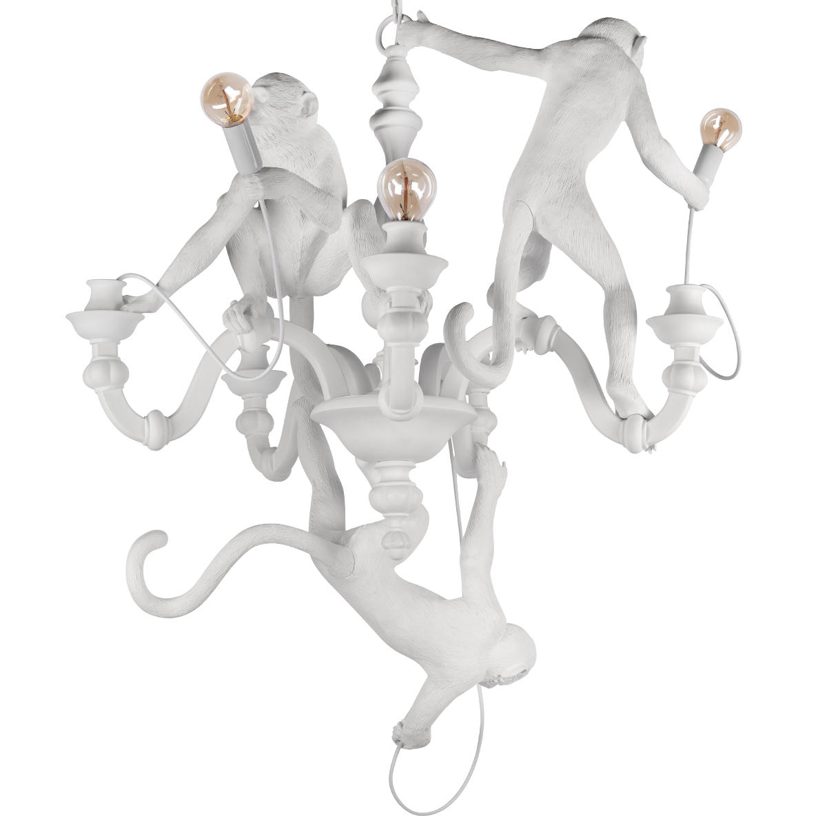 Подвесной светильник 80*100 см, 5*E27 LOFT IT Monkey 10314 White белый