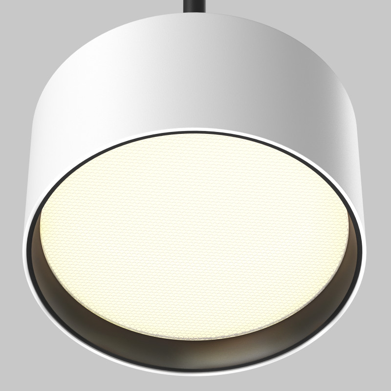 Светильник 12 см, 12W, 3000K, Maytoni Glare P102PL-12W3K-W, белый