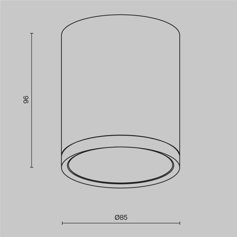 Светильник 9 см, Maytoni Hoop C086CM-GX53-MRD-W, белый