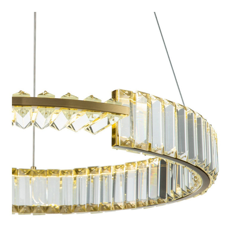 Подвесной светильник 560*560*106/1200 мм, 1*LED 36W 4000KK бронза Indigo Frizzante V000041L, 12015/1PL Brass