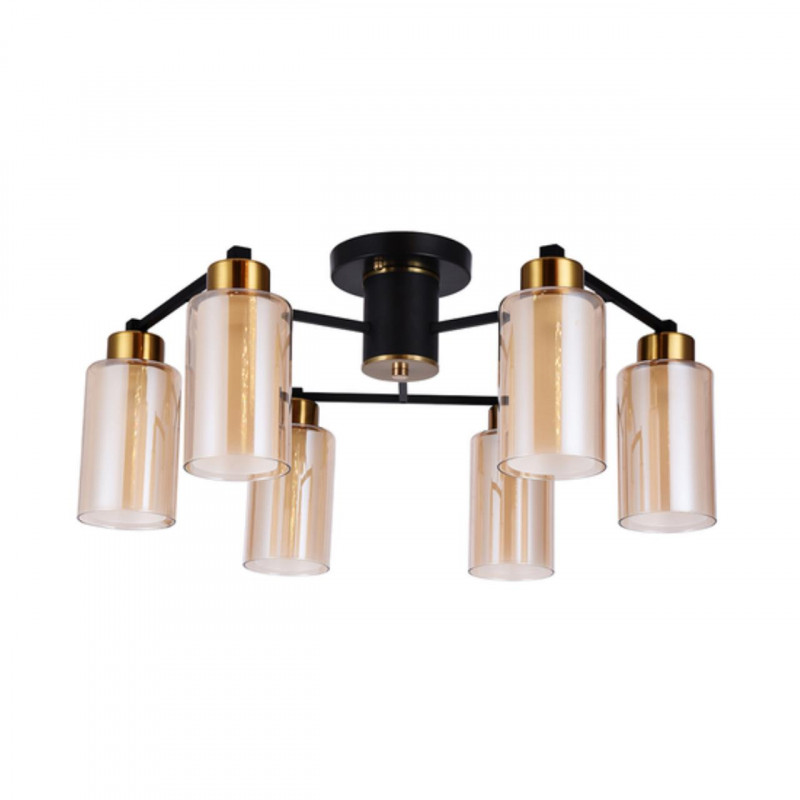 Светильник 65 см, Arte Lamp Leo A7027PL-6BK, черный