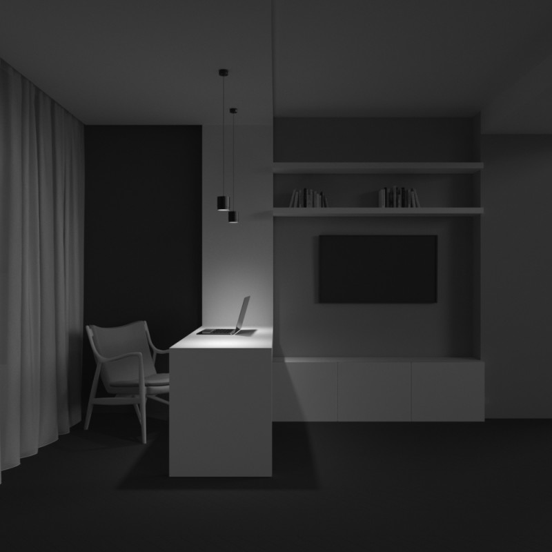 Подвесной светильник 8,2*11*108,5 см, 1 GX53*15W Polar P088PL-GX53-B Maytoni Pendant, Черный
