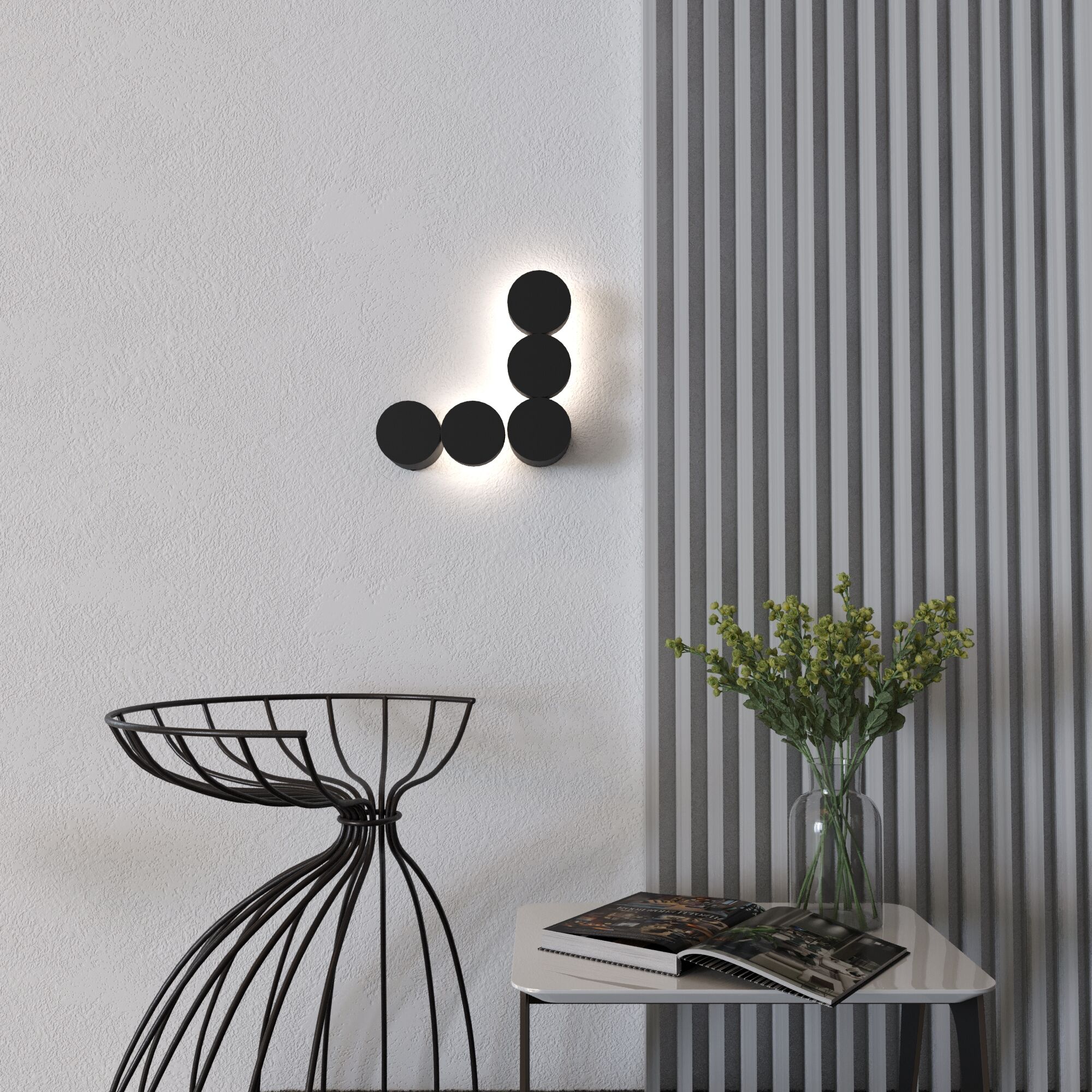 Бра 24 см, 12W, 3000K Elektrostandard Brioni LED 40130/LED, черный