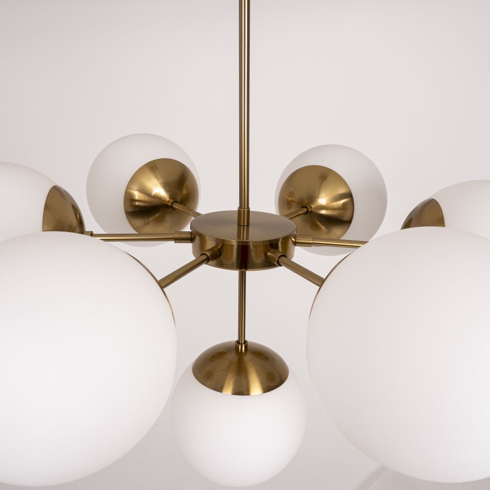 Подвесной светильник Copper Light Chandelier 7 80*80*48 см, 7*E14*40W, ImperiumLoft 40.1492, Золотистый