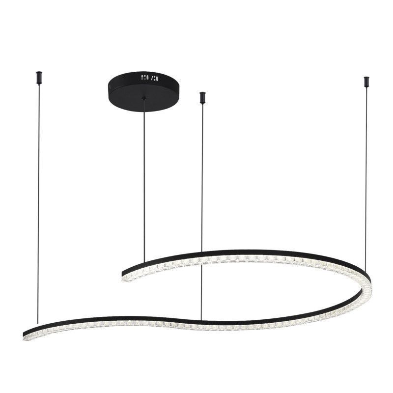 Подвесной светильник 84,6*124,5*-150 см, *LED, 65W, 4000K, ST-Luce Euclidics SL1018.403.01, черный