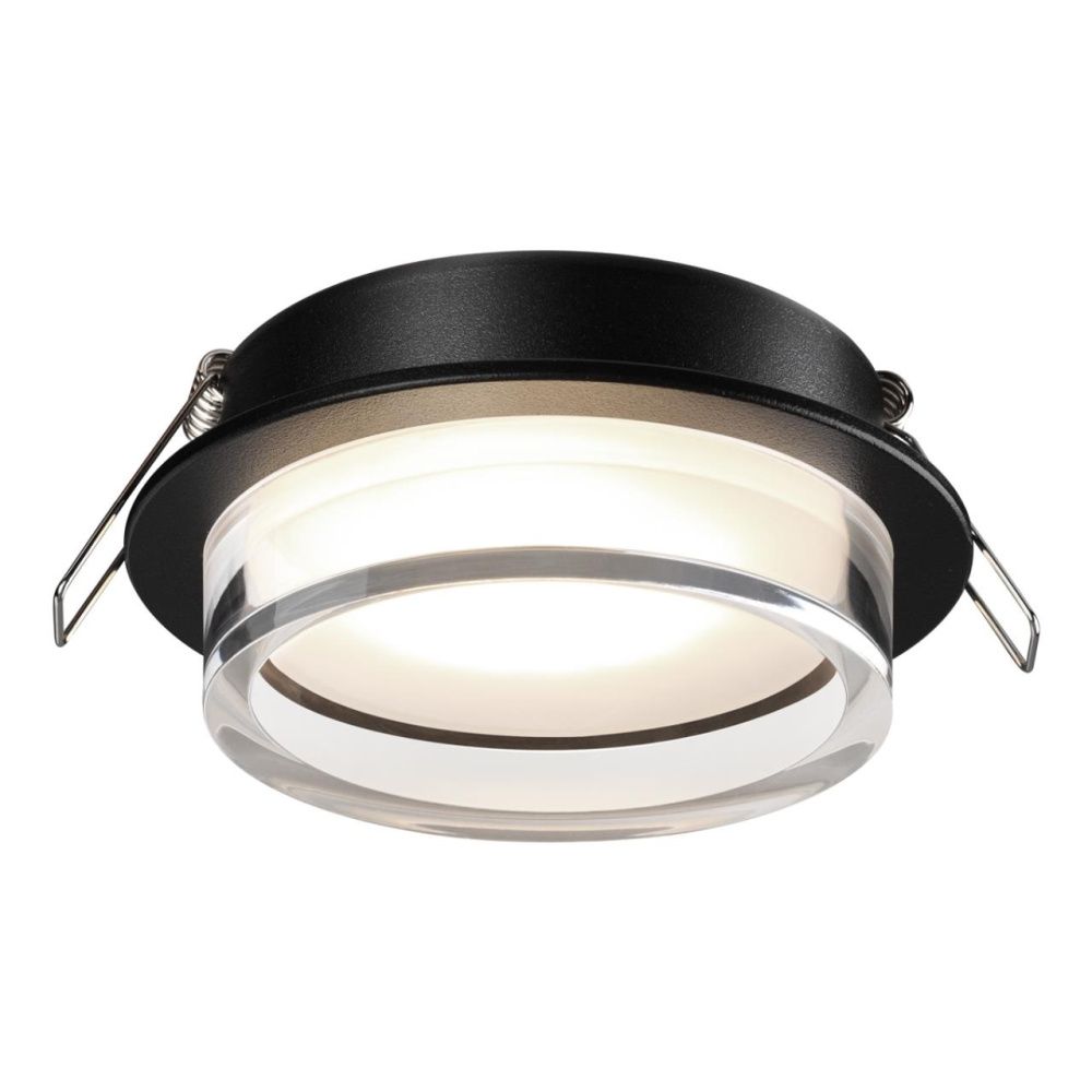 Светильник встраиваемый 10,5 см, GX53, Novotech Gem 371026, черный